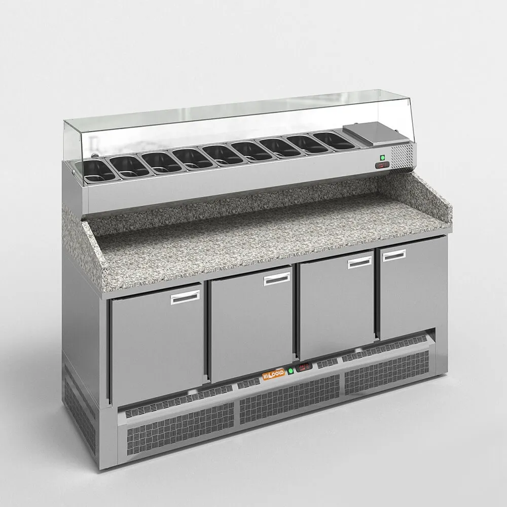 furniture – HiCold desks refrigerated pizzeria 3D Model
