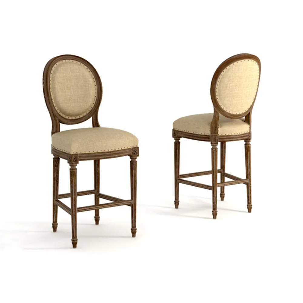 furniture – High bar chair LOUIS ROUND 3D Model