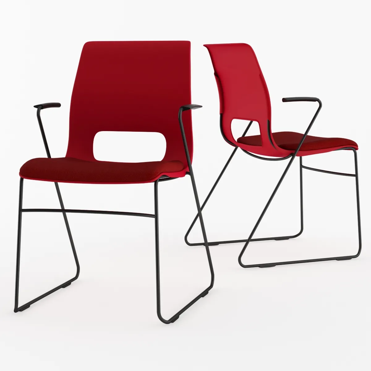 furniture – Hon high-density stacking chair HMS1 3D Model