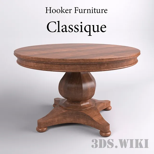 furniture – Hooker Furniture Classique table 3D Model