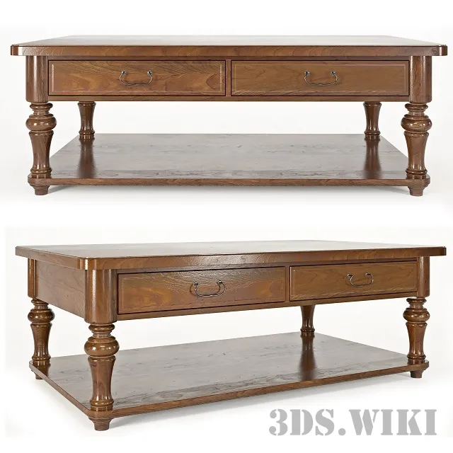 furniture – Hooker Furniture cocktail table 3D Model