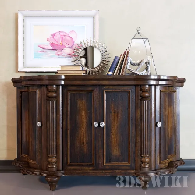 furniture – Hooker Furniture Sorella Shaped Credenza 3D Model furniture – Hooker Furniture Sorella Shaped Credenza 3D Model