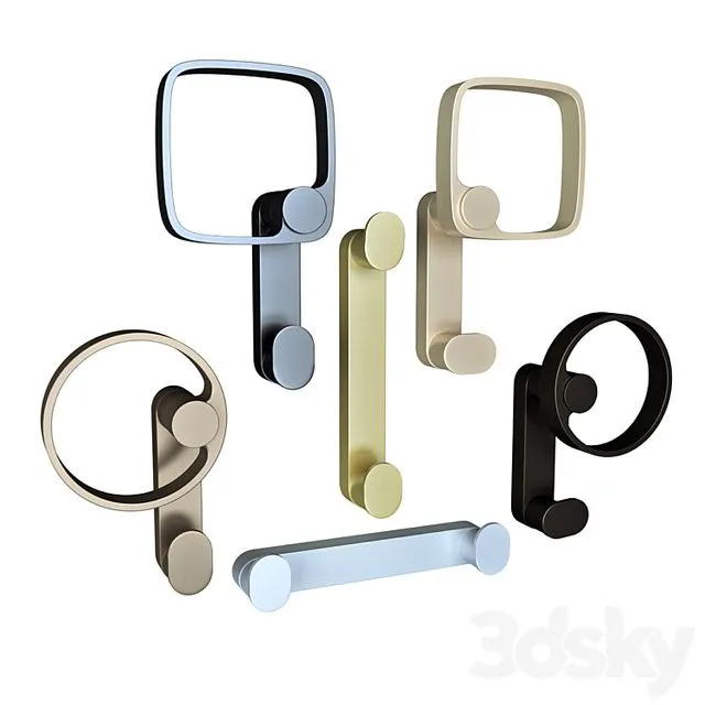 FURNITURE HOOKS ROBERTO MARELLA 3D Model FURNITURE HOOKS ROBERTO MARELLA 3D Model