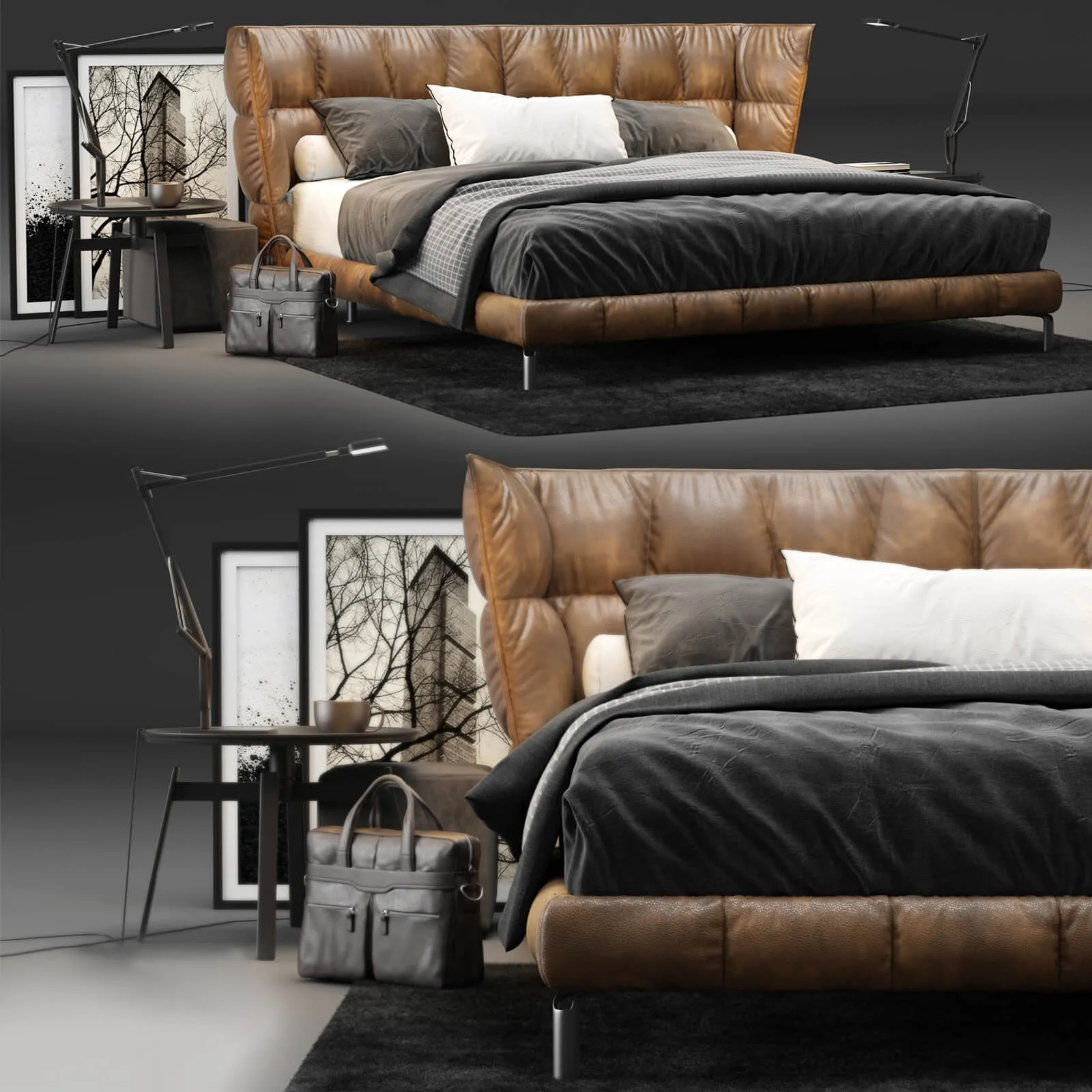 furniture – Husk Bed 3D Model