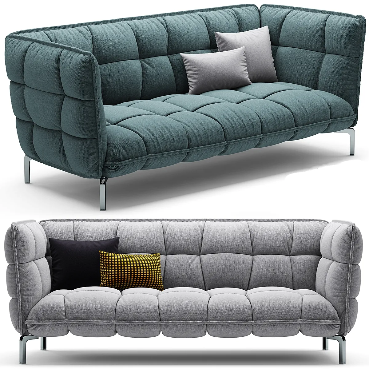 furniture – HUSK sofa B&B Italia 225 3D Model furniture – HUSK sofa B&B Italia 225 3D Model