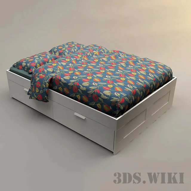 furniture – IKEA Brimnes bed 3D Model furniture – IKEA Brimnes bed 3D Model