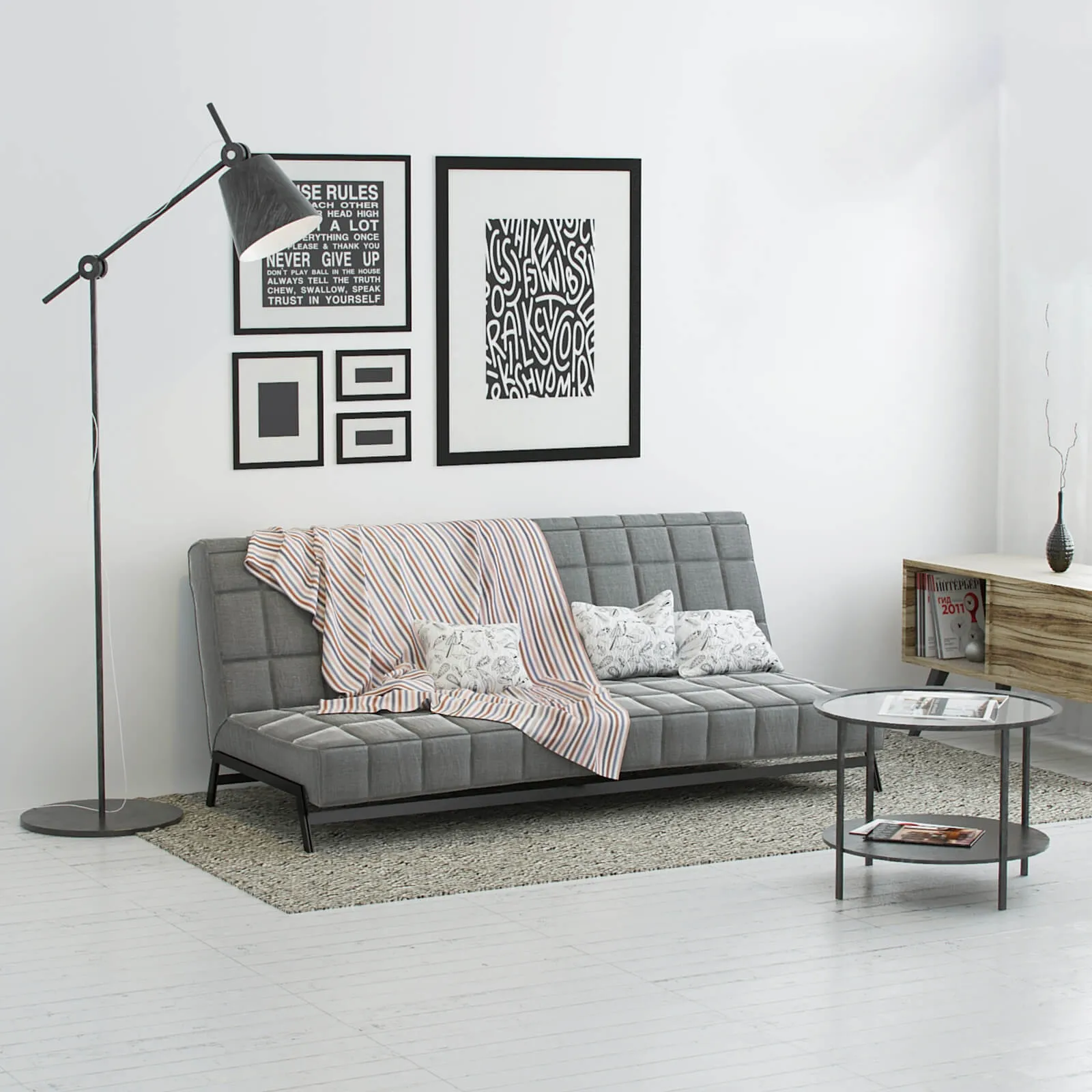 furniture – Ikea Carlaby sofa 3D Model