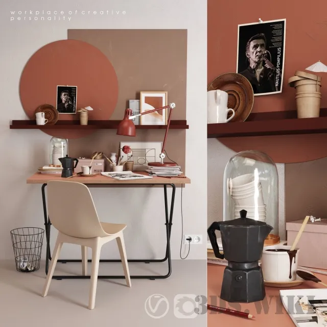 furniture – IKEA workplace 3D Model