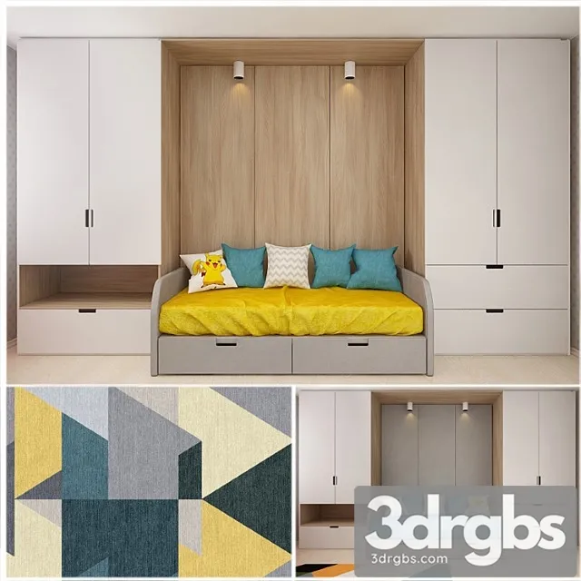 Furniture In The Nursery 3D Model Download