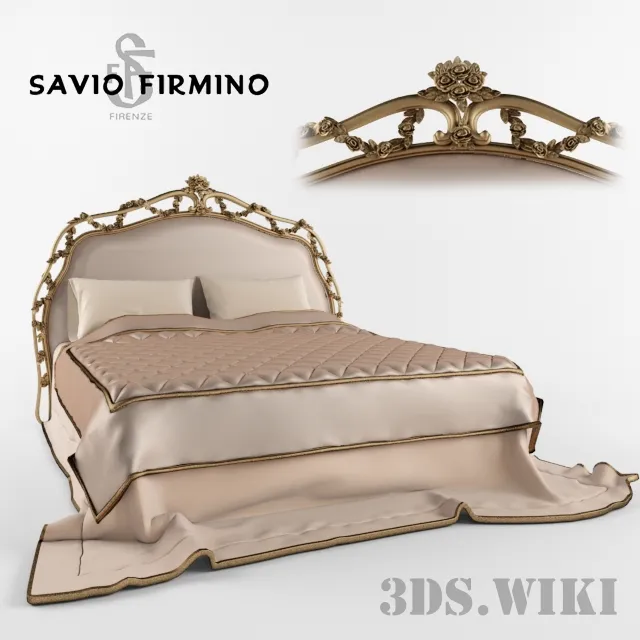 furniture – Italian bed 1866 Savio Firmino 3D Model furniture – Italian bed 1866 Savio Firmino 3D Model