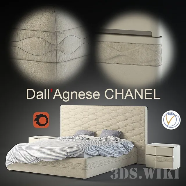 furniture – Italian bedroom Chanel from DALL’AGNESE factory 3D Model furniture – Italian bedroom Chanel from DALL’AGNESE factory 3D Model