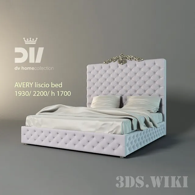 furniture – Ivory bed DV HOME COLLECTION Avery 3D Model furniture – Ivory bed DV HOME COLLECTION Avery 3D Model