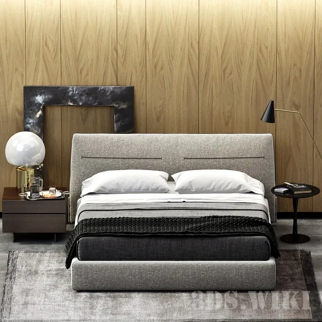 furniture – JACQUELINE By Poliform bed 3D Model