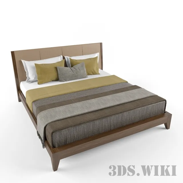 furniture – Java double bed 3D Model