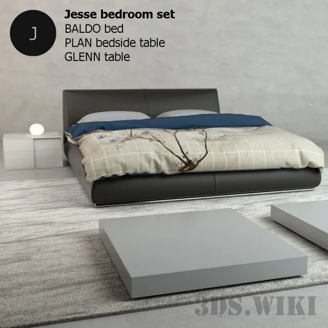 furniture – JESSE BALDO BED 3D Model