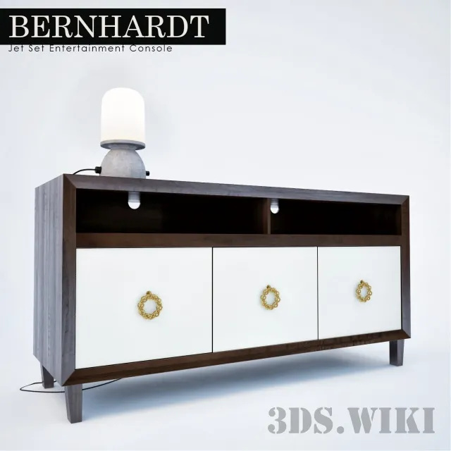furniture – Jet Set Entertainment Console by Bernhardt Furniture 3D Model