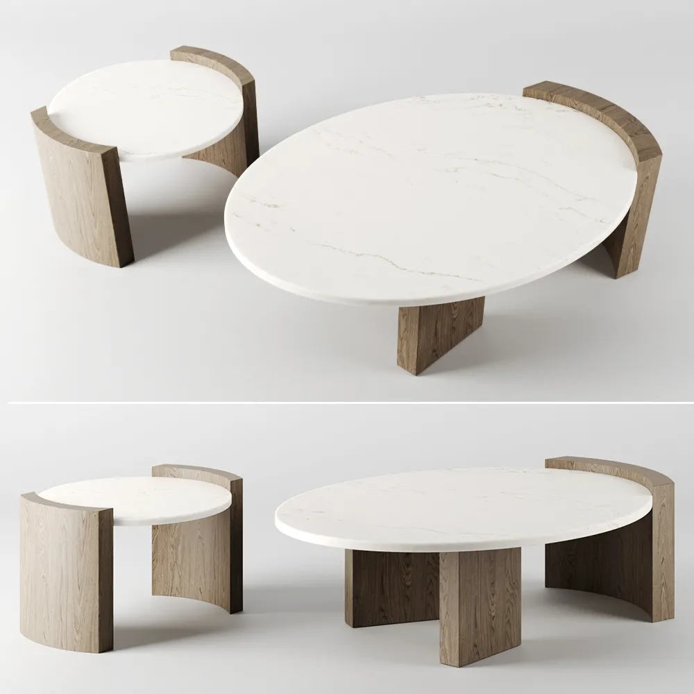 furniture – JIA coffee tables by Atelier de Troupe 3D Model