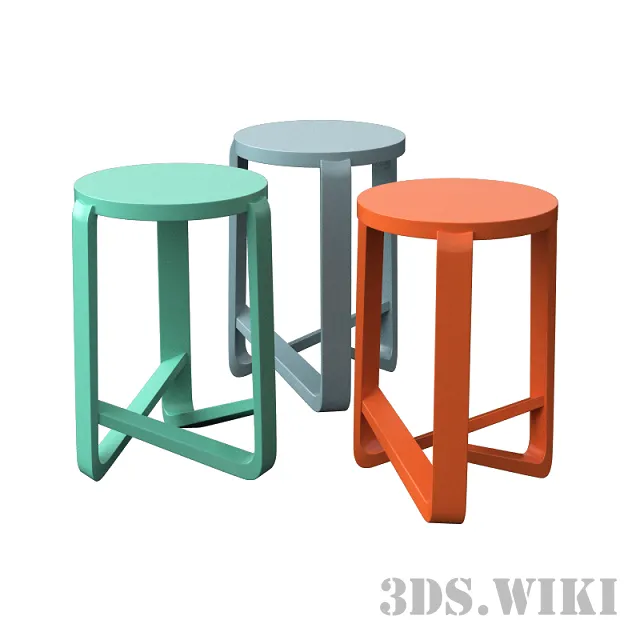 furniture – Jo stool from Punt Mobles 3D Model