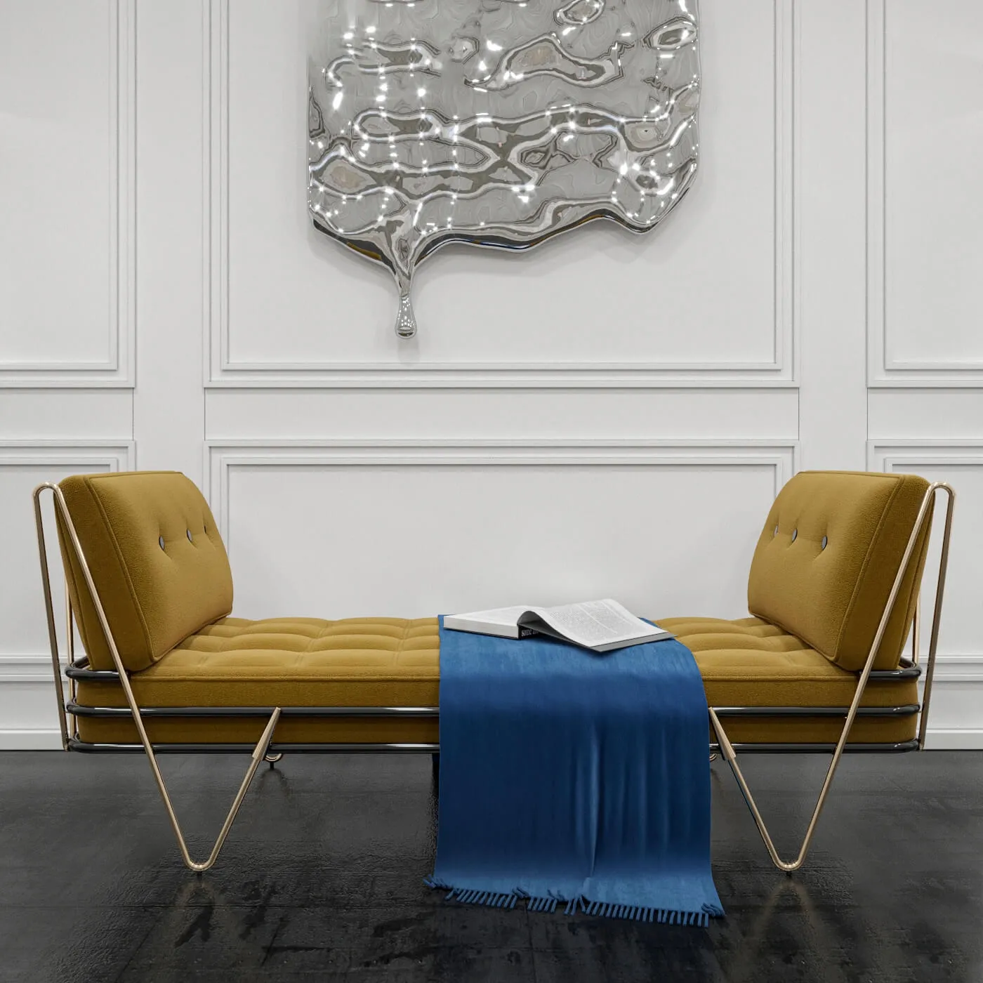 furniture – Jonathan Adler Maxime daybed 3D Model furniture – Jonathan Adler Maxime daybed 3D Model