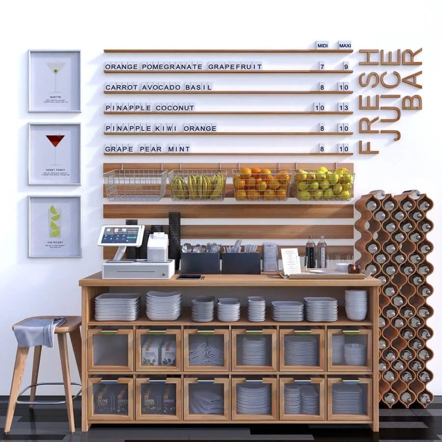 furniture – Juice Bar 03 3D Model