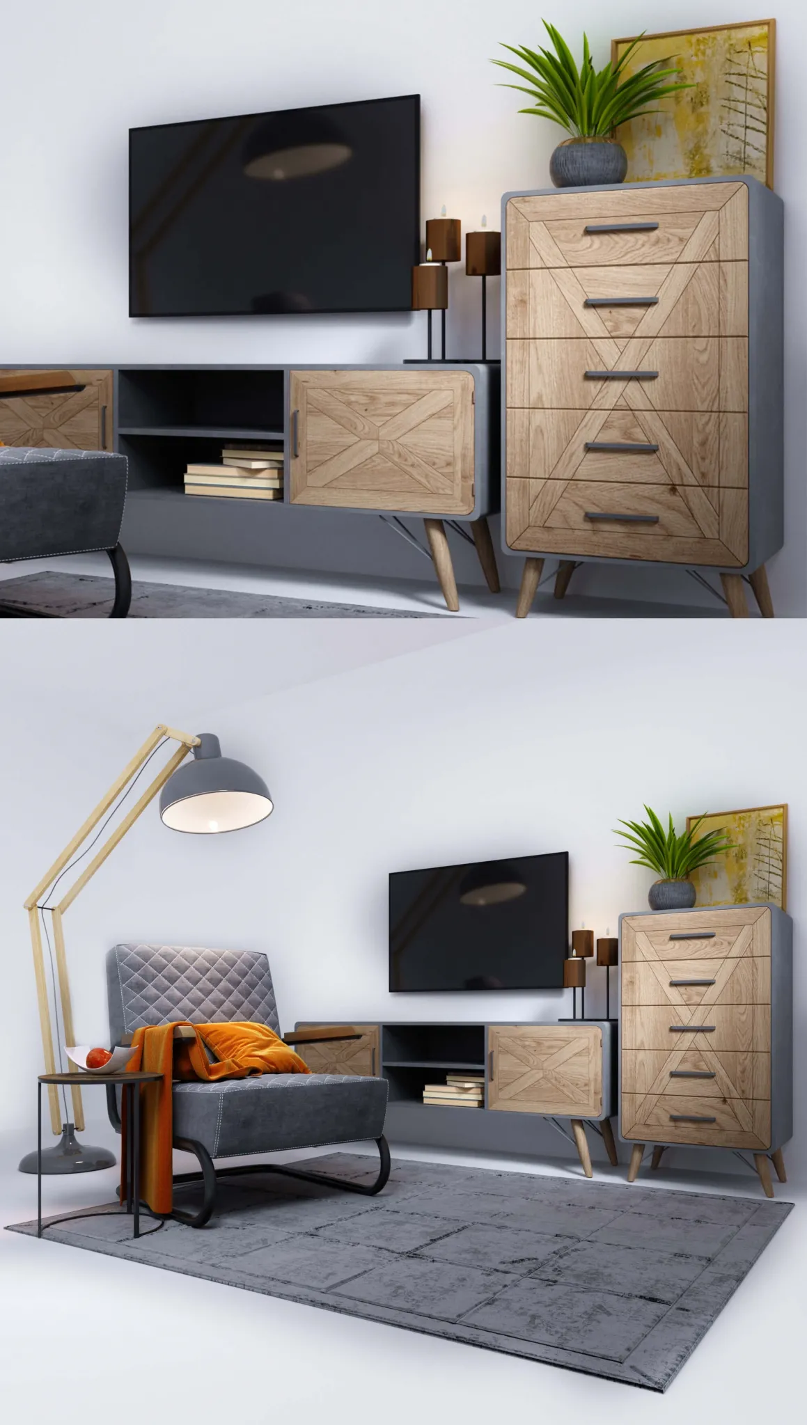 furniture – Kare furniture set 4 3D Model