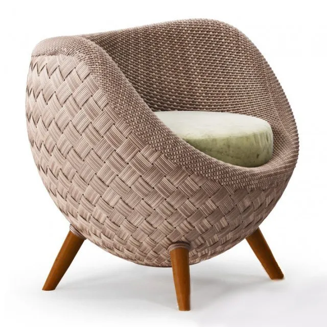 furniture – Kenneth Cobonpue Luna Armchair Egg 3D Model