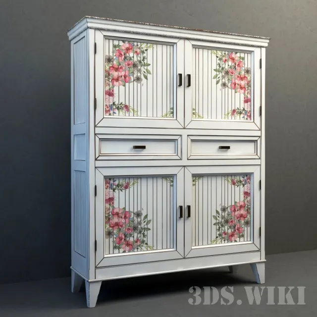furniture – Kitchen Cabinet with Pictures 3D Model