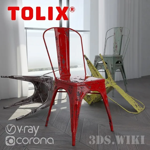 furniture – KITCHEN CHAIR TOLIX 3D Model