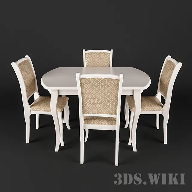 furniture – Kitchen tables and chairs 3D Model