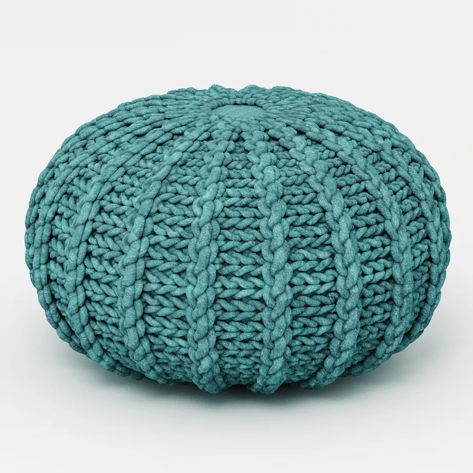furniture – Knitted pouf 4 3D Model furniture – Knitted pouf 4 3D Model