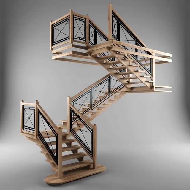 furniture – Ladder chalet 1 3D Model