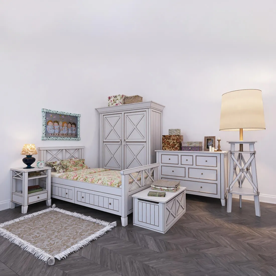 furniture – Lamer furniture set №1 3D Model