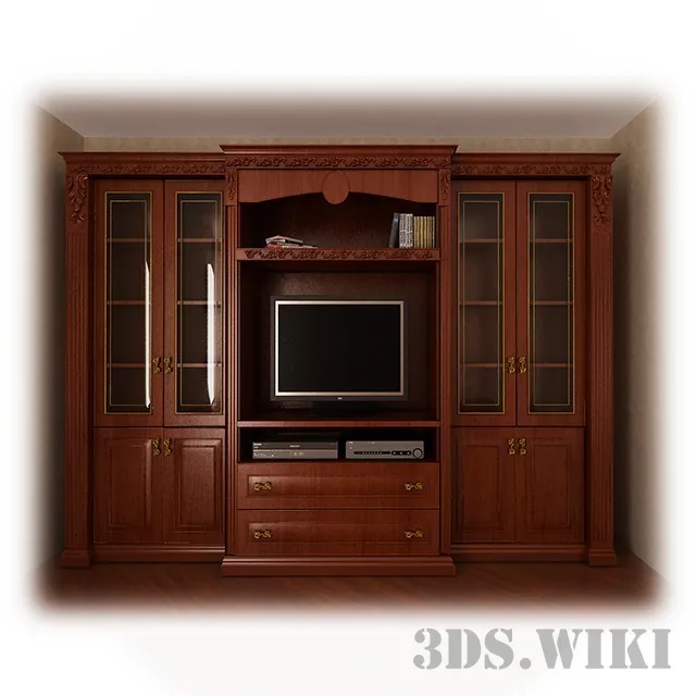 furniture – Large cabinet with space for a TV 3D Model furniture – Large cabinet with space for a TV 3D Model
