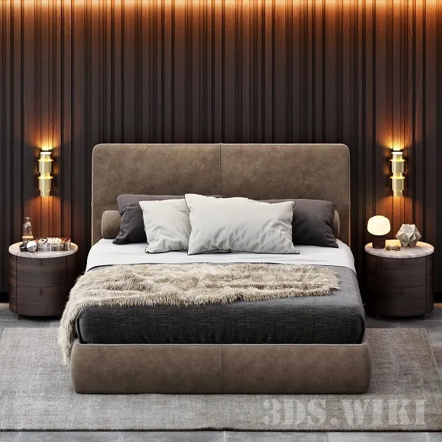 furniture – Laze Poliform Bed – Wardrobes Collection 3D Model furniture – Laze Poliform Bed – Wardrobes Collection 3D Model