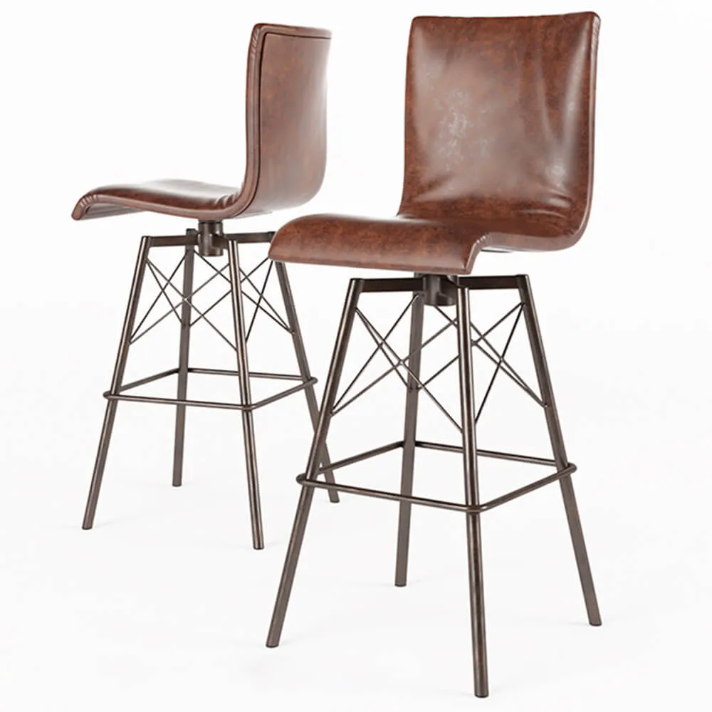 furniture – Leather bar stool Leather 3D Model furniture – Leather bar stool Leather 3D Model