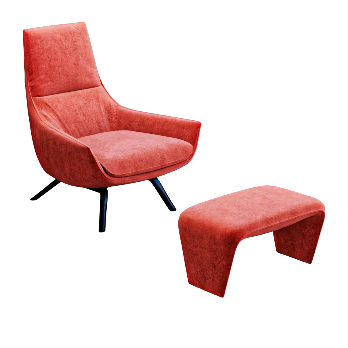 furniture – Leather swivel armchair with armrests 3D Model furniture – Leather swivel armchair with armrests 3D Model