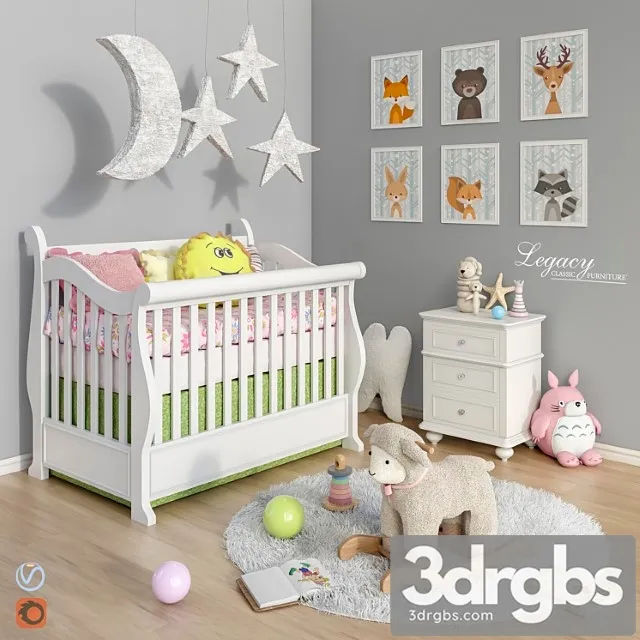 Furniture Legacy Classic Accessories Decor and Toys Set 6 3D Model Download