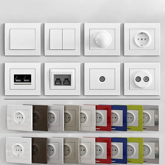 furniture – LEGRAND Galea Life (1) 3D Model