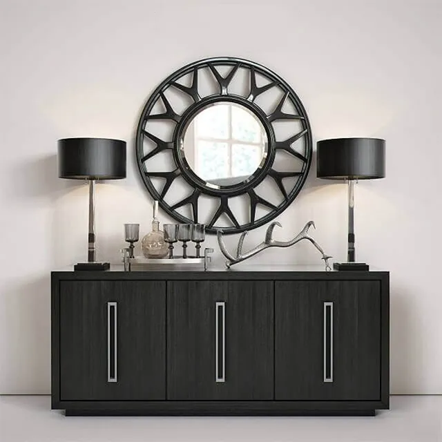 furniture – Lexington round mirror 3D Model furniture – Lexington round mirror 3D Model