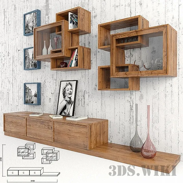 furniture – Library Arte Brotto Leonardo L20 3D Model furniture – Library Arte Brotto Leonardo L20 3D Model