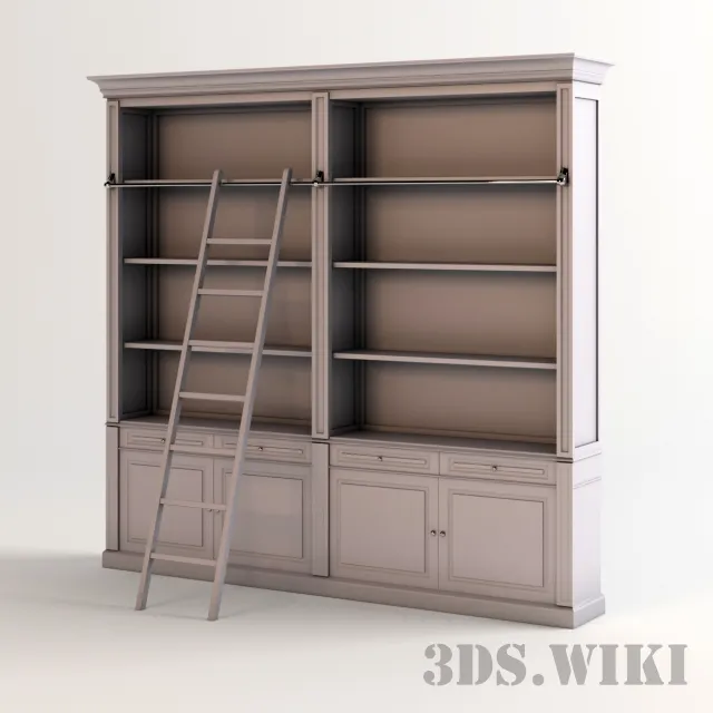 furniture – Library cabinet with stairs 3D Model furniture – Library cabinet with stairs 3D Model