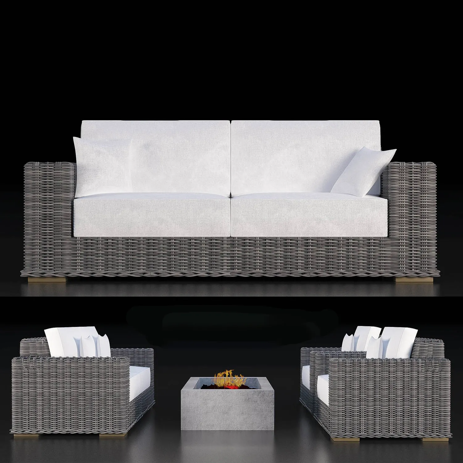 furniture – Ligne Roset Togo sofa 03 3D Model furniture – Ligne Roset Togo sofa 03 3D Model