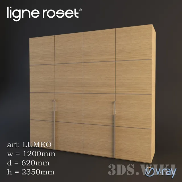 furniture – Ligne Roset wardrobe Lumeo 3D Model