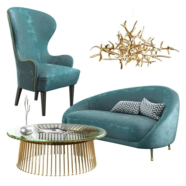 furniture – Living Room Furniture Set 3D Model