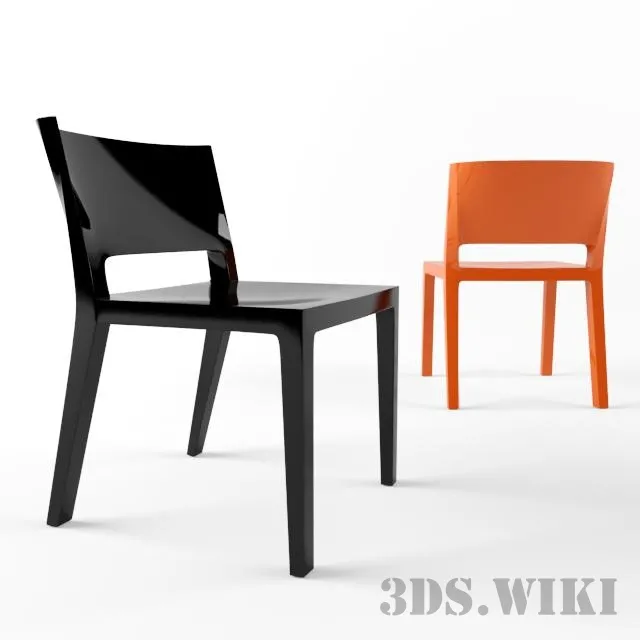 furniture – Lizz chair by Kartell 3D Model