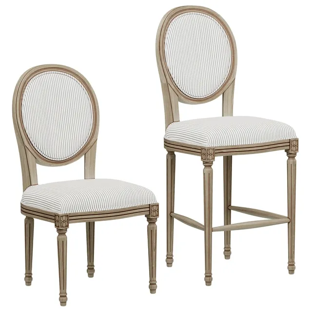 furniture – Loft Concept french provence chair 3D Model