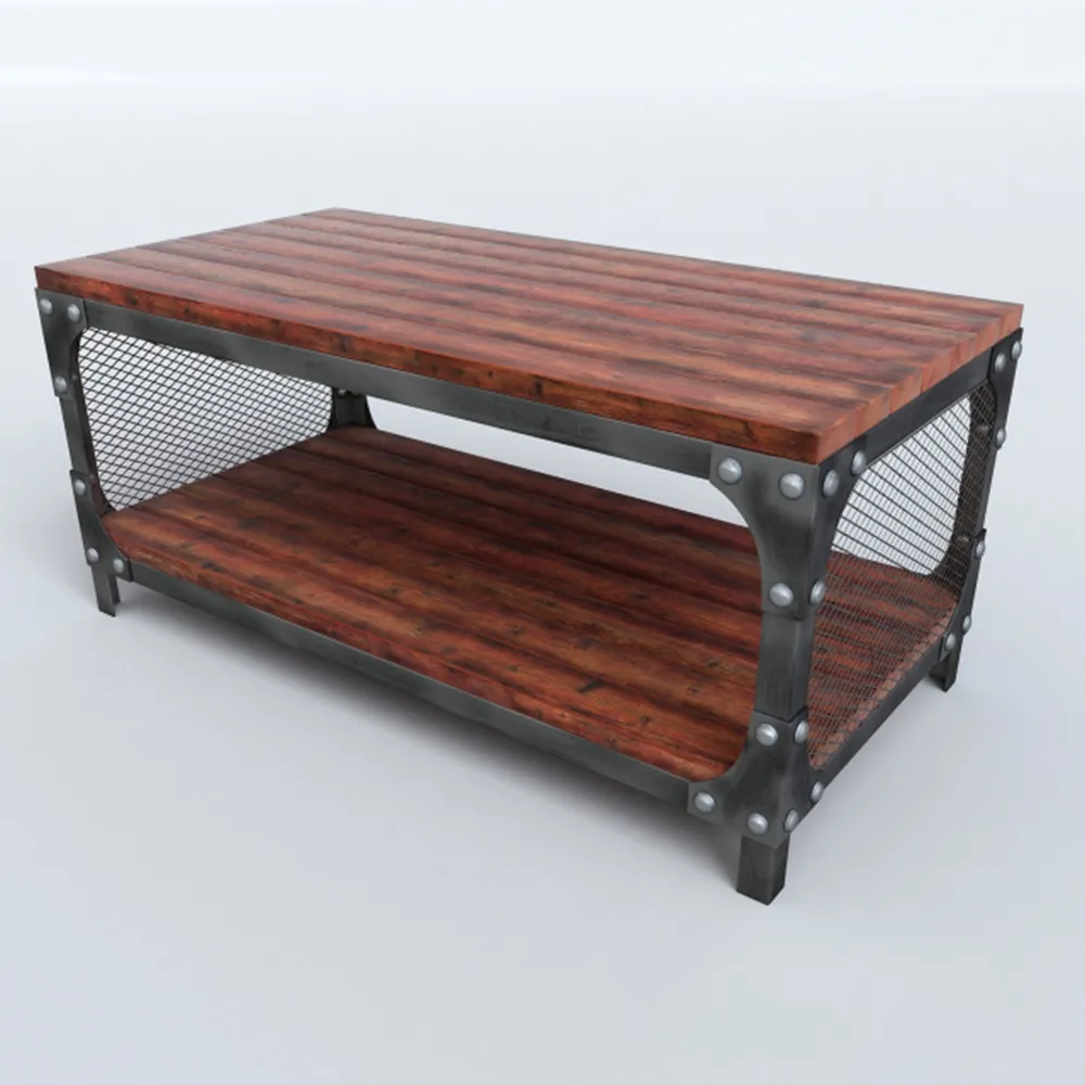 furniture – Loft style coffee table Coffee table – Iron Bull 3D Model