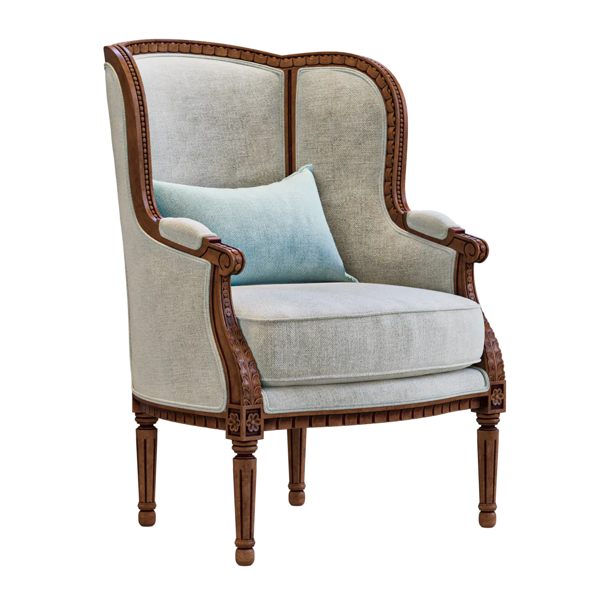 furniture – Louis XV Wing armchair 3D Model