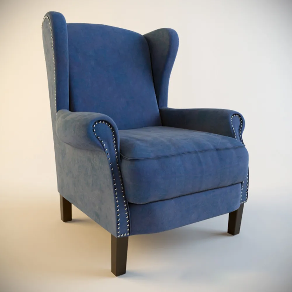 furniture – Luxurious soft armchair Francis 3D Model