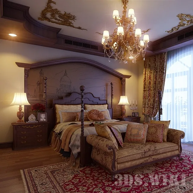 furniture – Luxury bedroom 3D Model